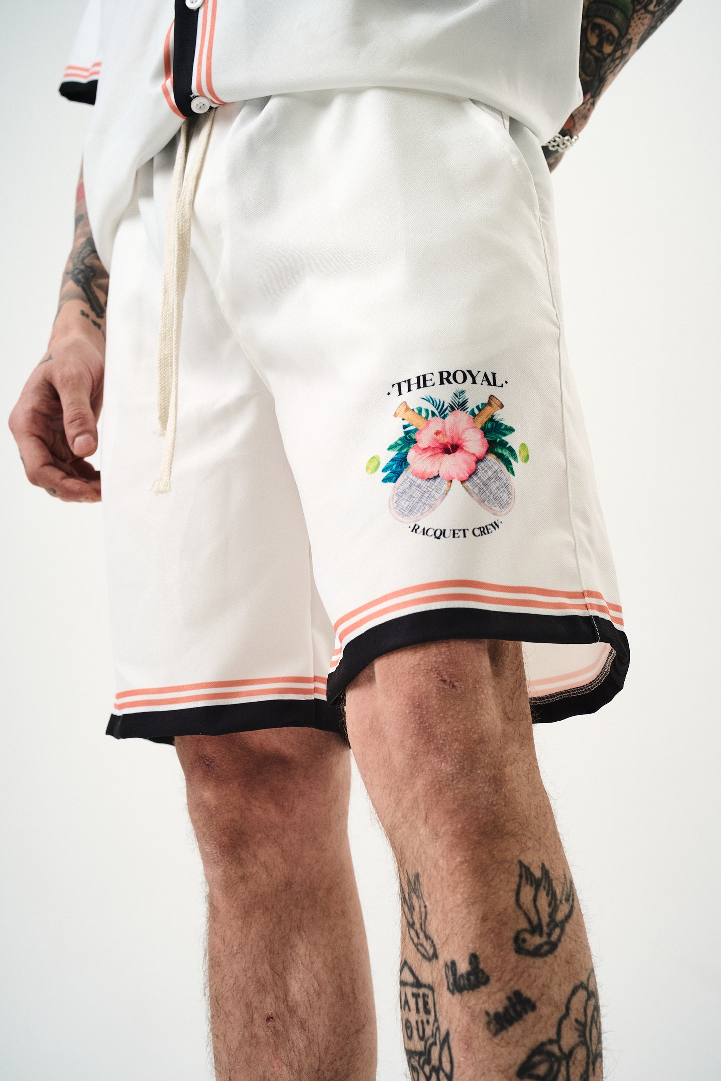 Ensemble Chemise et Short The Royal Blanc Noir