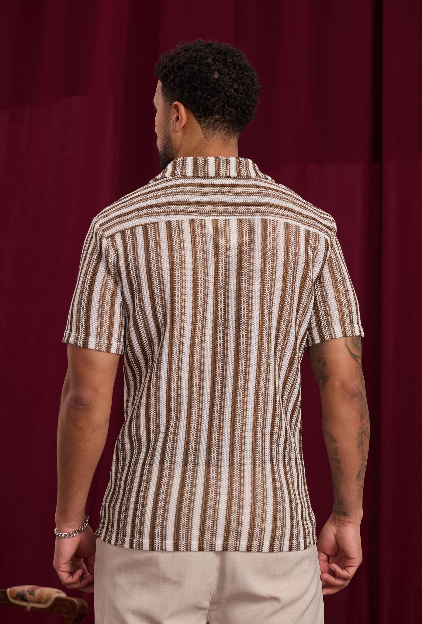 Chemise Crochet Marron