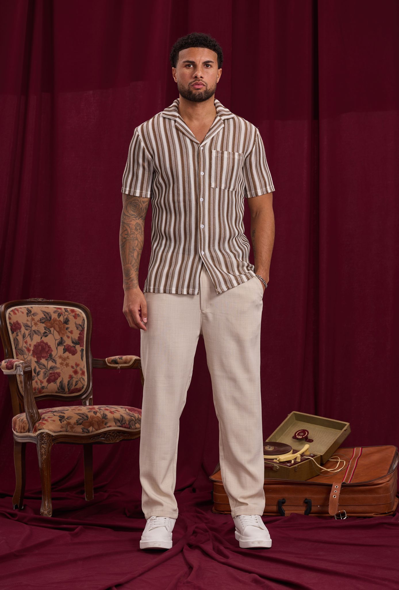 Chemise Crochet Marron