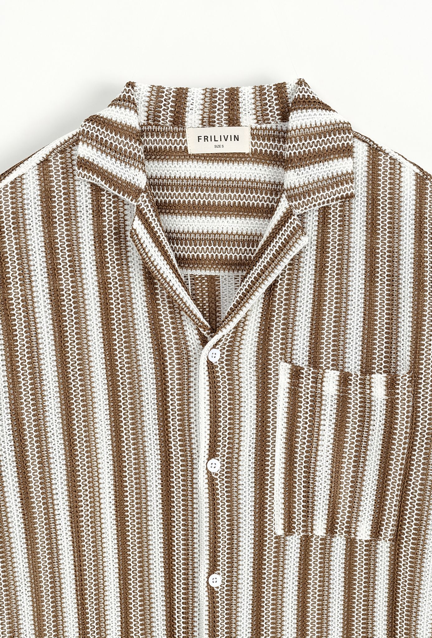 Chemise Crochet Marron
