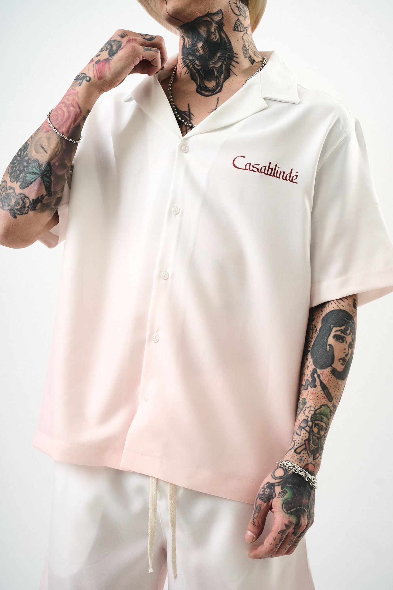 Ensemble Chemise et Short Casablindé Beige