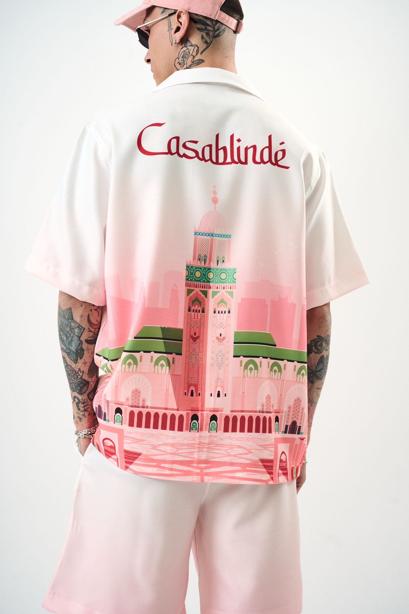 Ensemble Chemise et Short Casablindé Rose