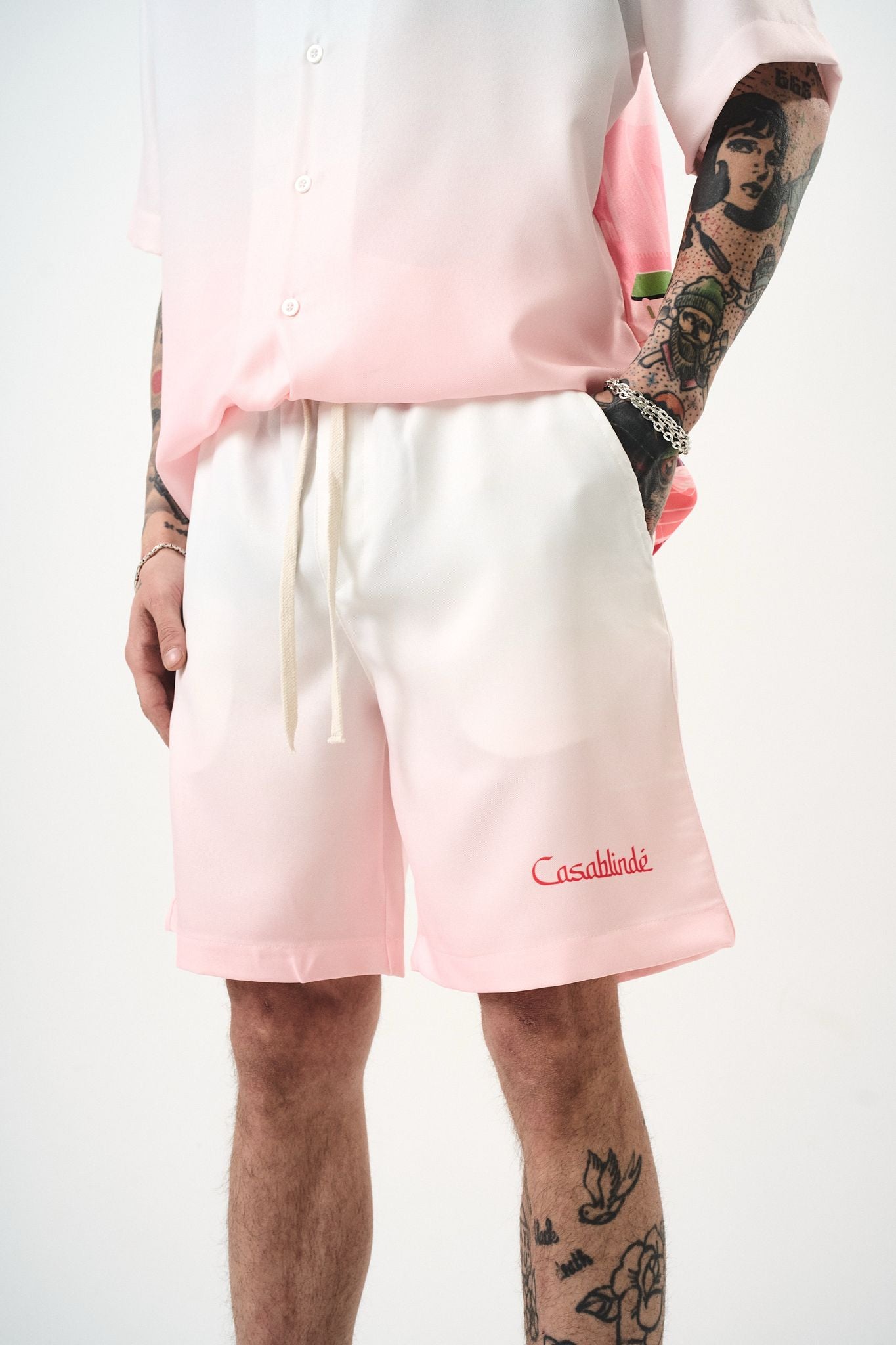 Ensemble Chemise et Short Casablindé Rose