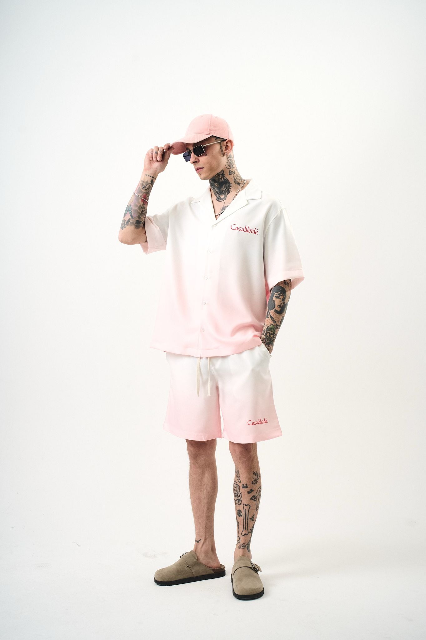 Ensemble Chemise et Short Casablindé Rose