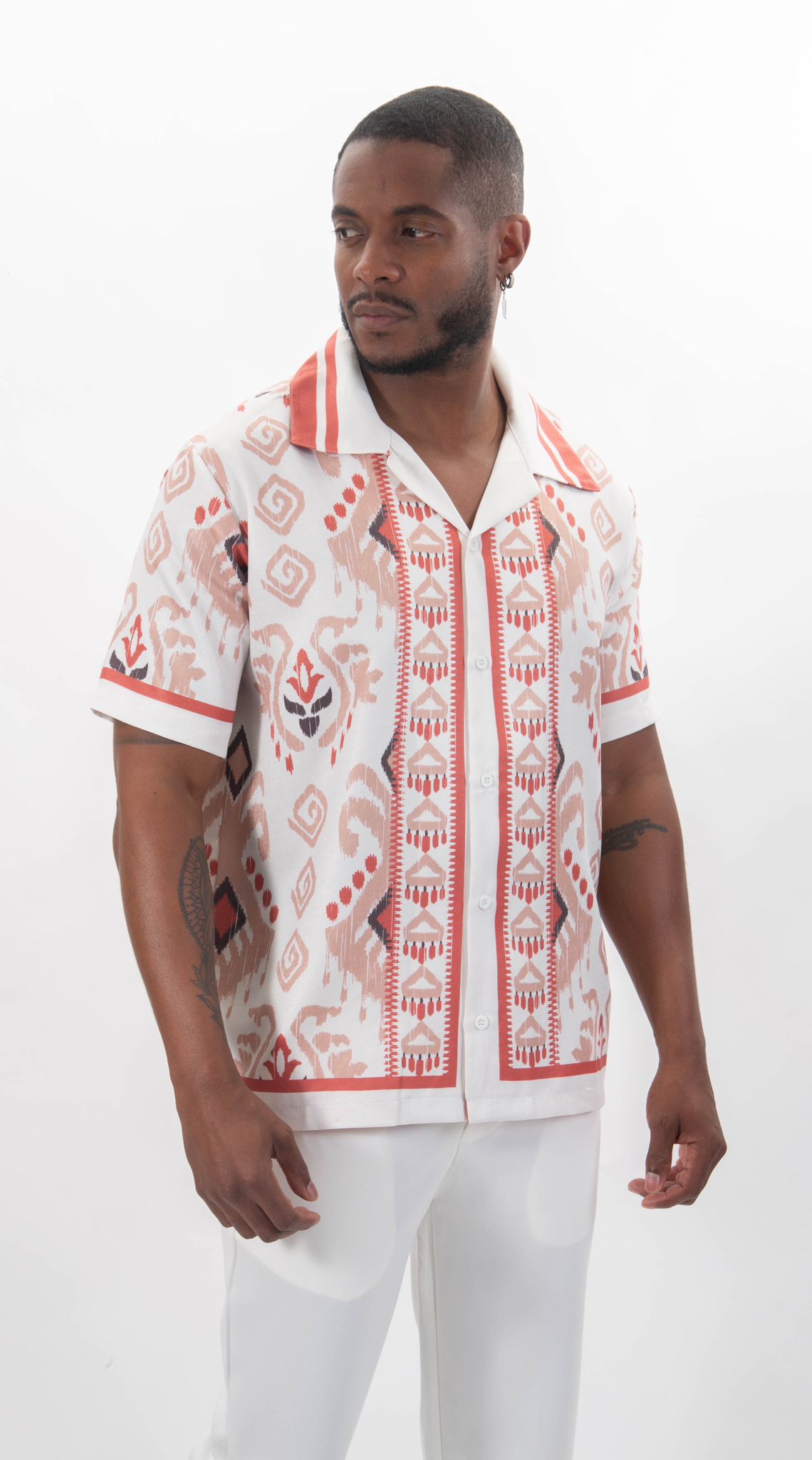 chemise imprimée aztec
