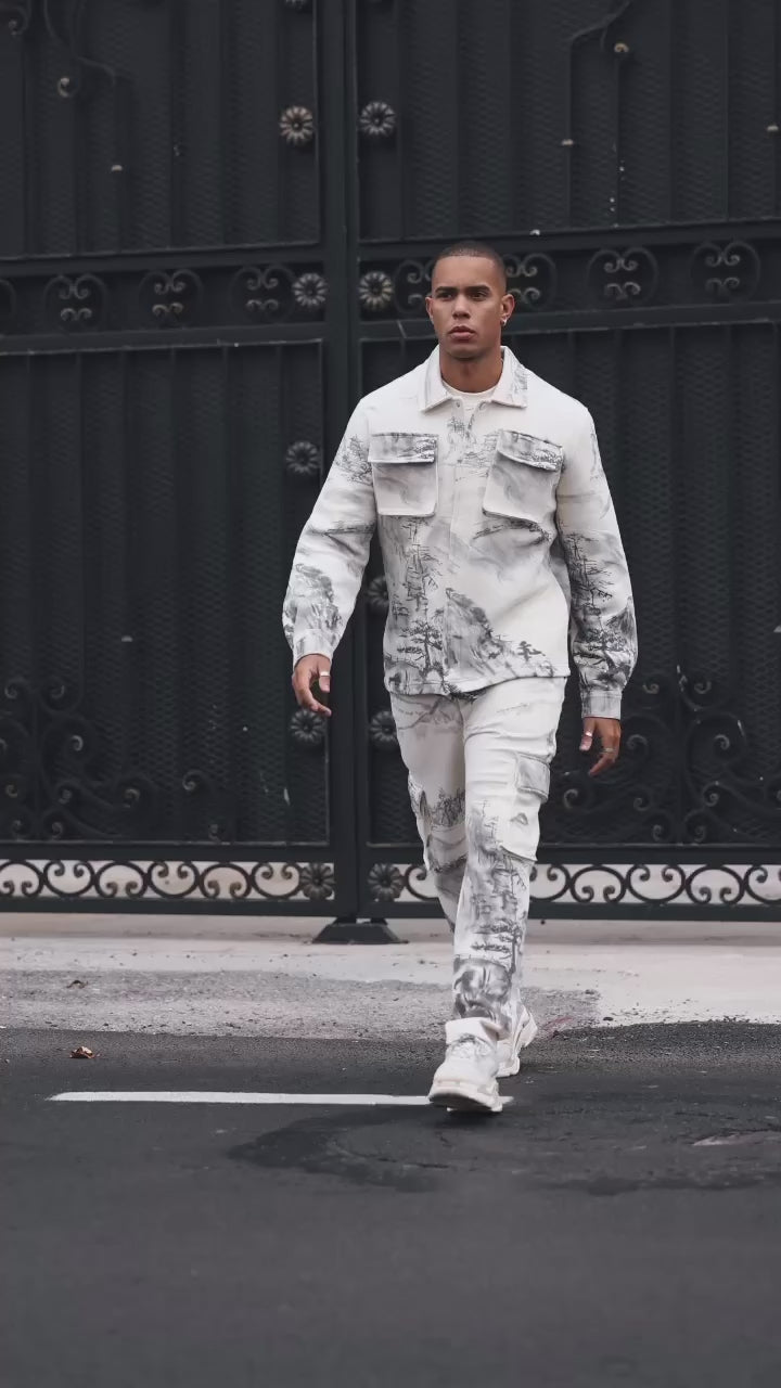 Ensemble Jogging Montagne Beige