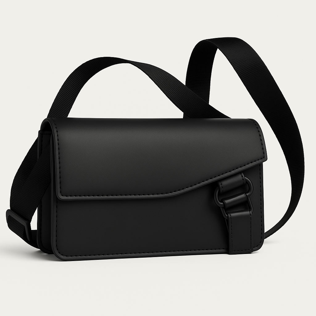 Sacoche Noir Simili Cuir