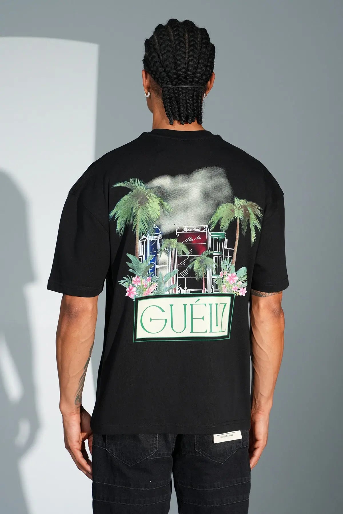 Tee Shirt Gueliz Noir - bonhomme