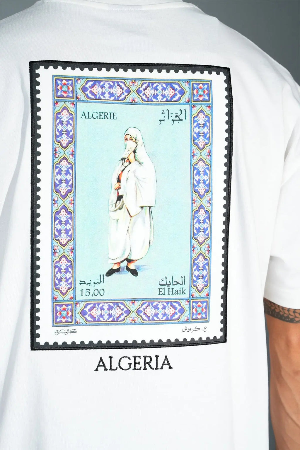 Tee Shirt El Haik Algeria blanc - bonhomme