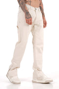 Jeans Carpenteur Beige Homme Coupe Flare bonhomme