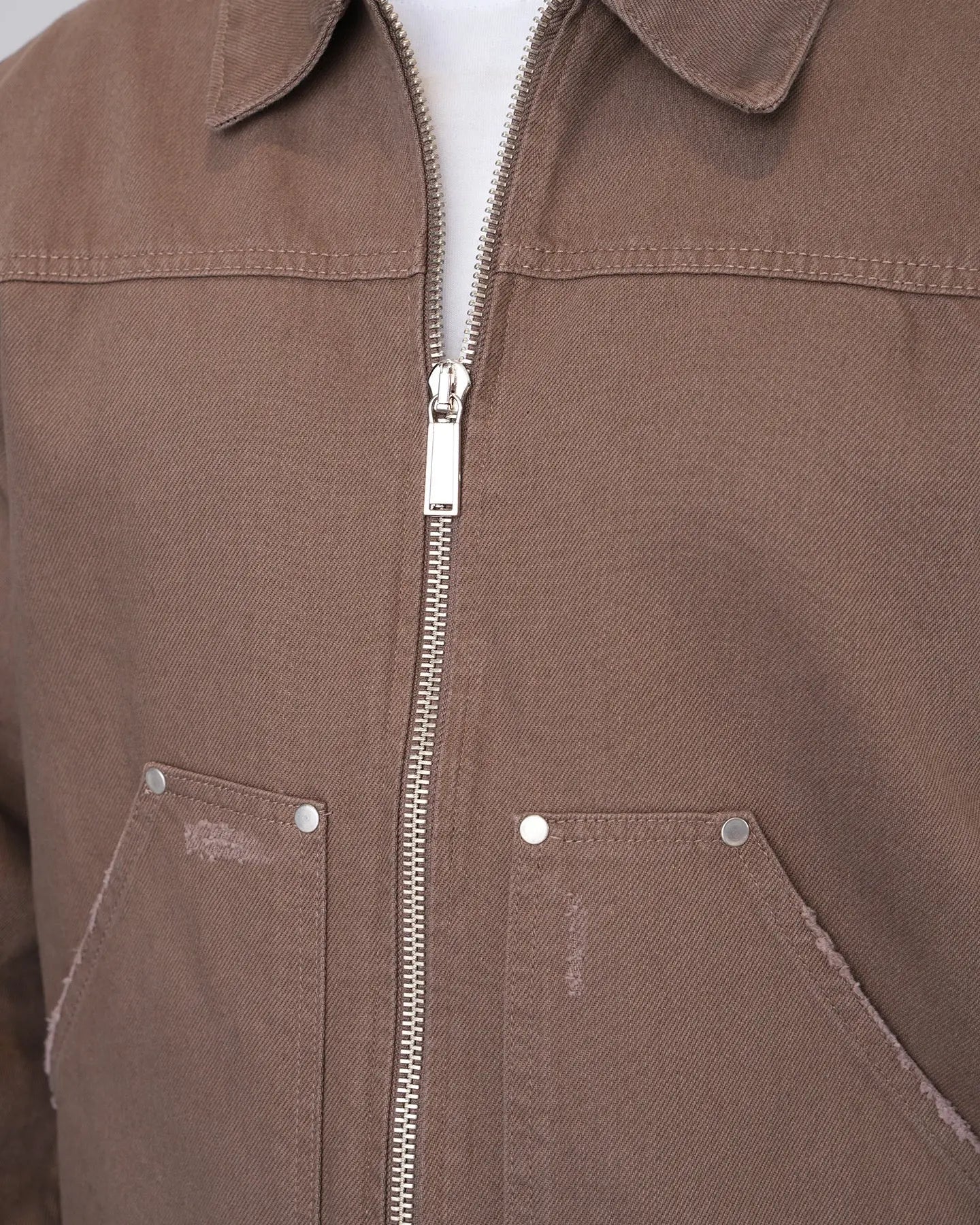 Ensemble Workwear Marron – Veste Denim & Jean Flare Carpenter bonhomme