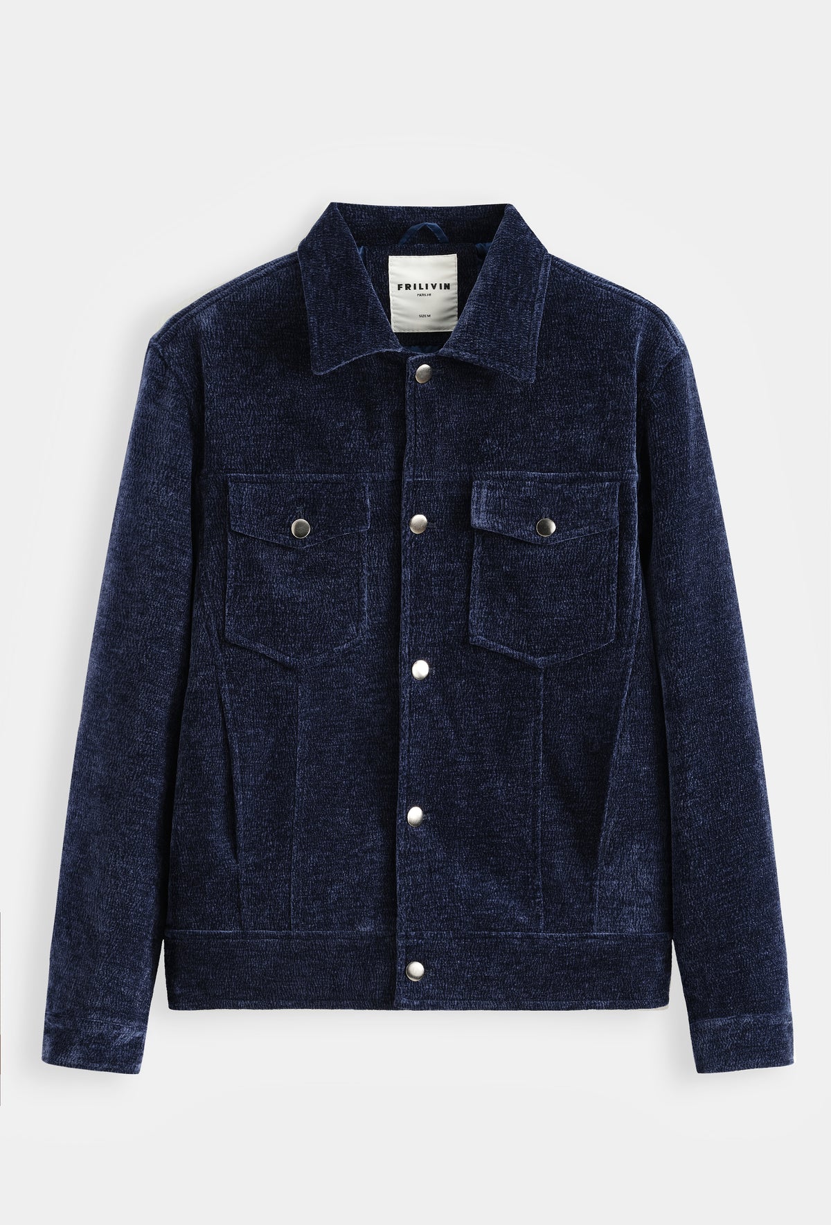 Veste Trucker Chenille Velour Homme