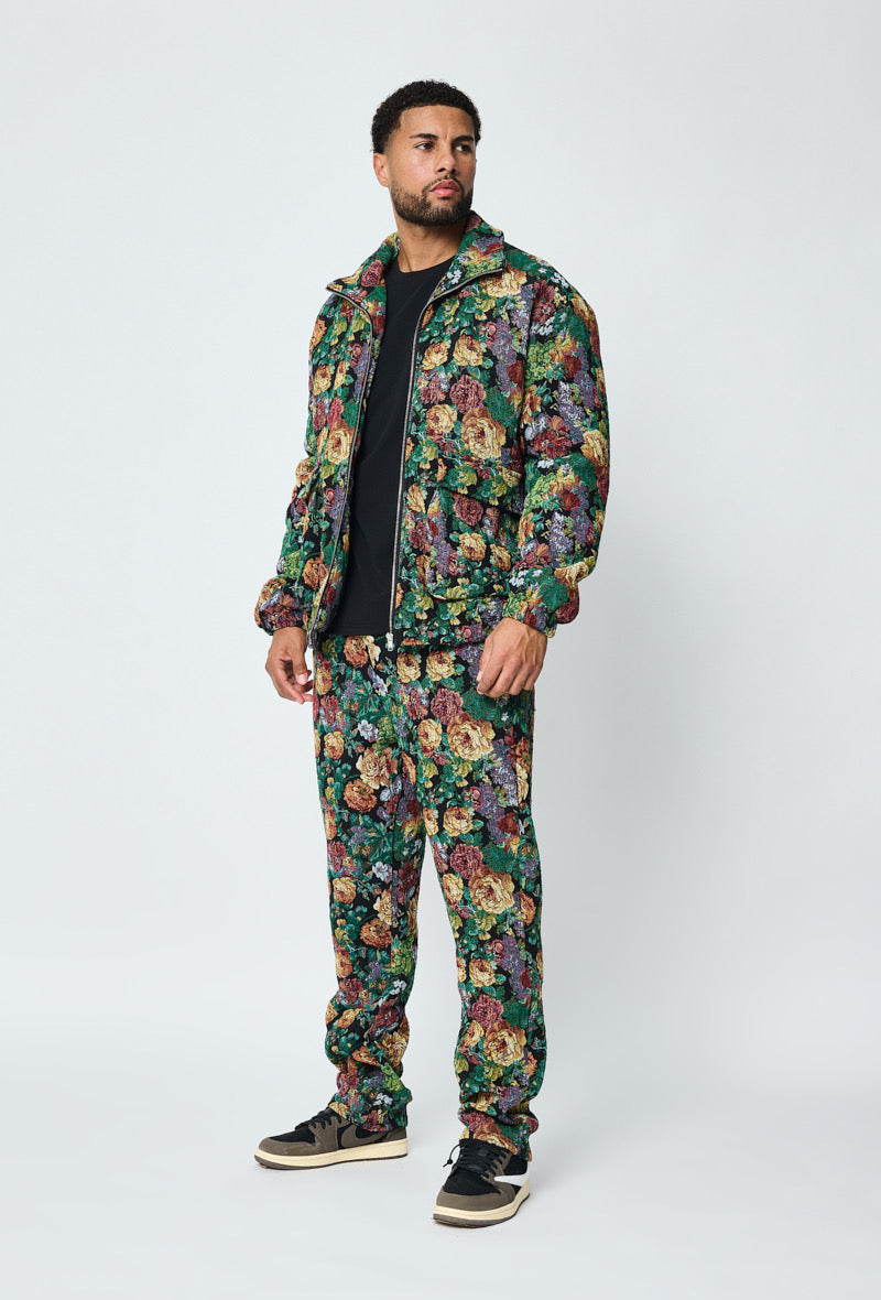 L’ensemble homme veste, pantalon, imprimé floral