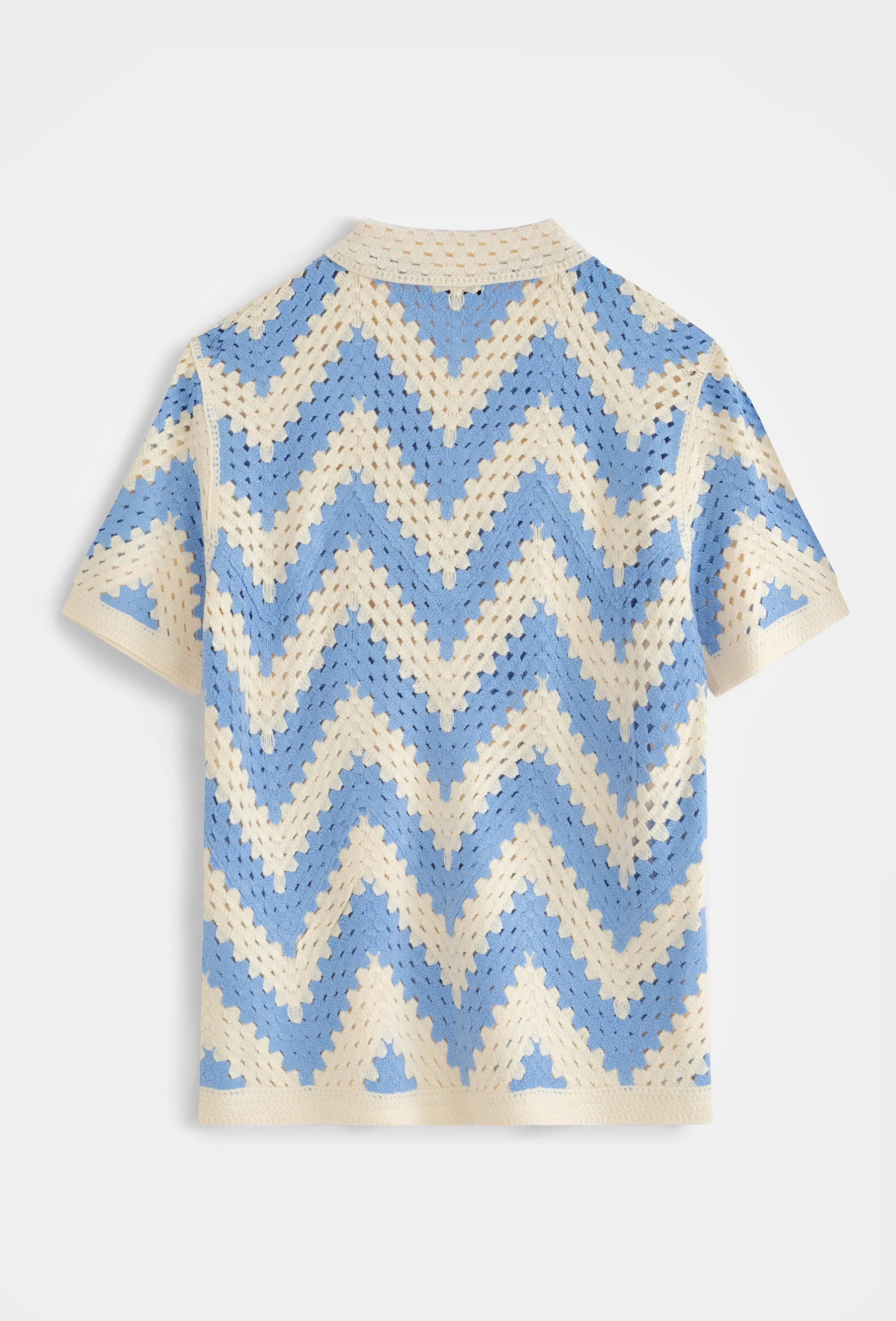 Chemise Crochet Homme motifs bonhomme