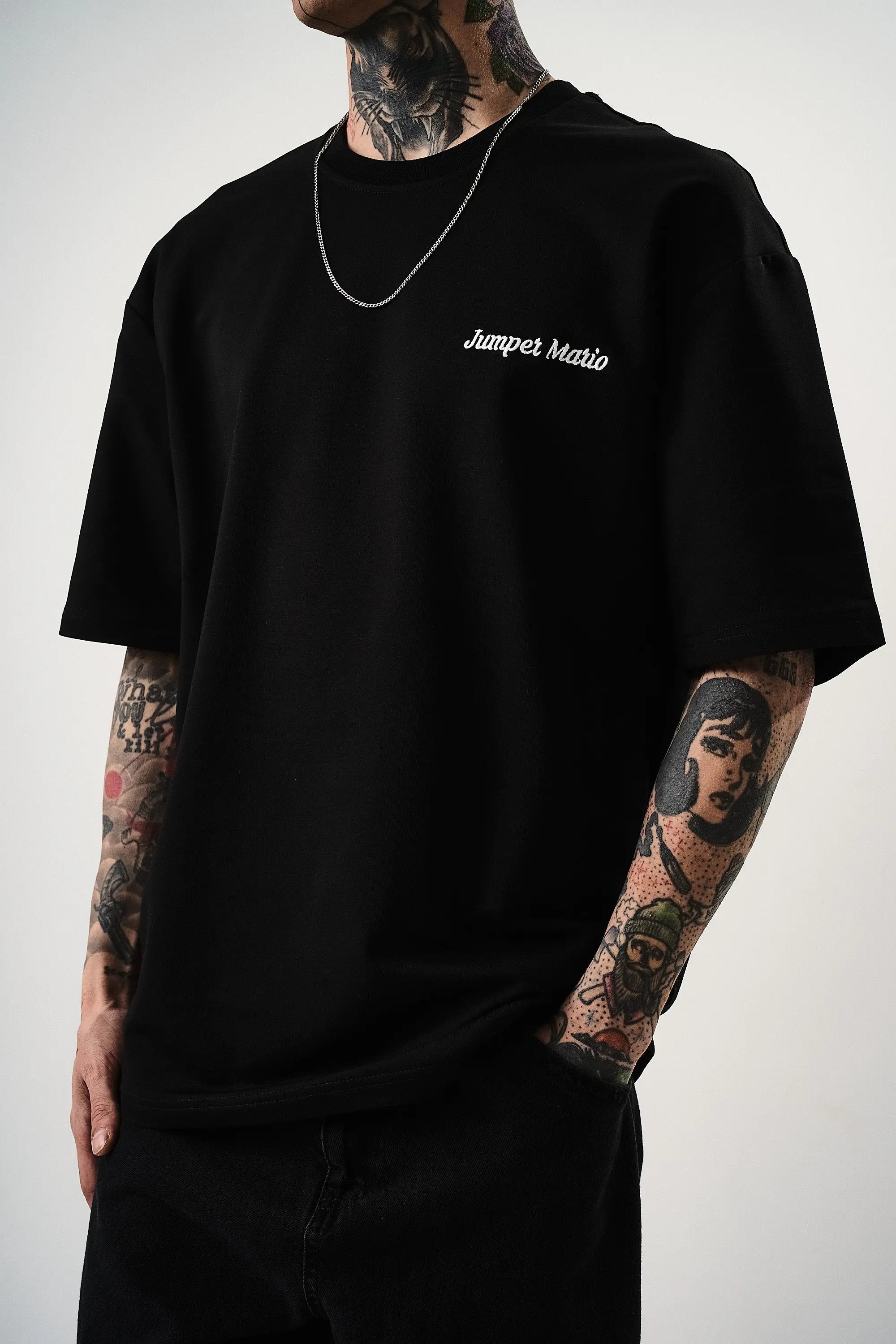 Tee Shirt Jumper Mario Noir bonhomme