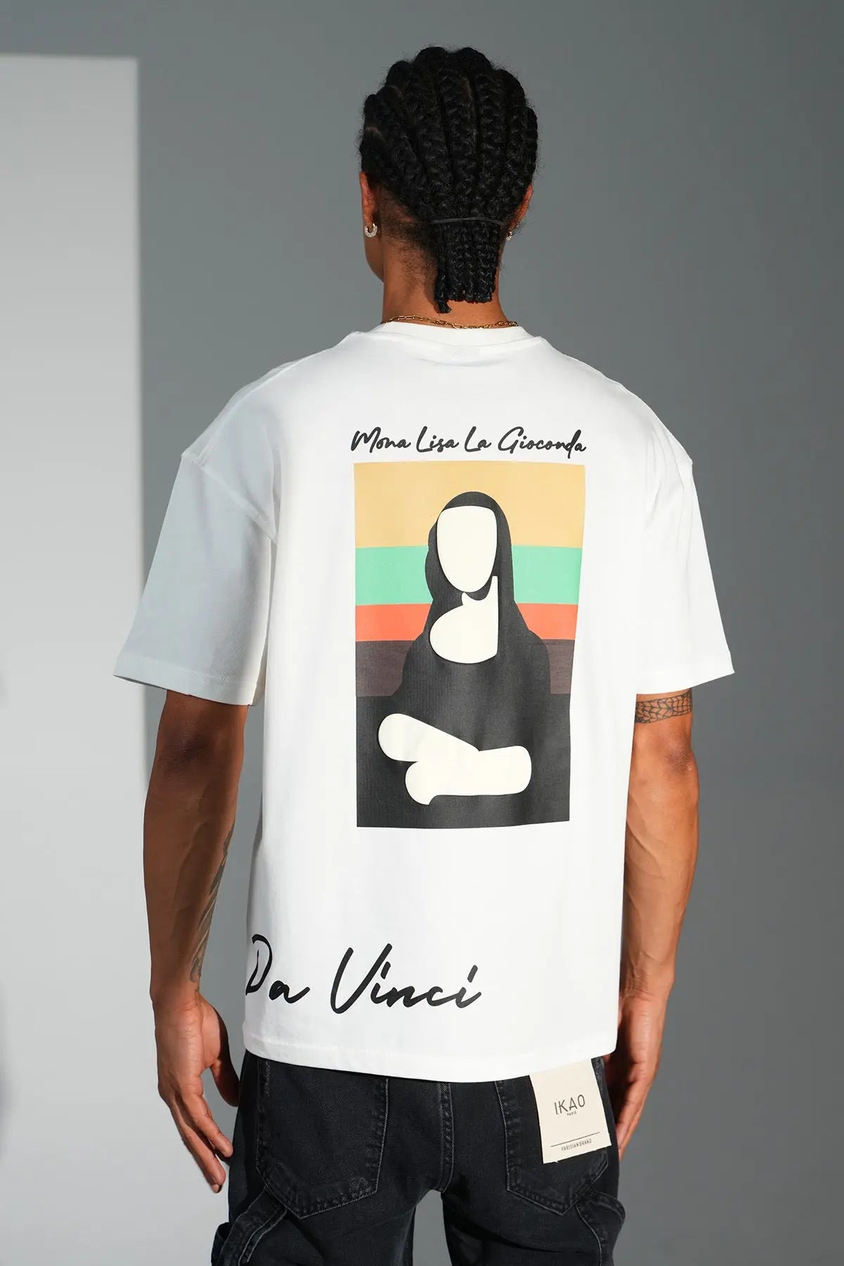 Tee-shirt Joconde Blanc - bonhomme