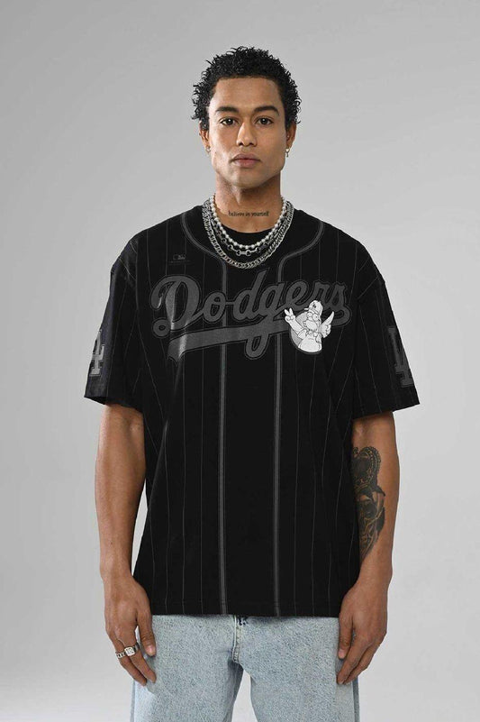 Tee Shirt Baseball LA Noir