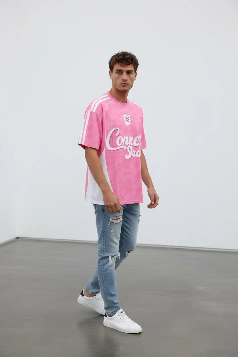 T-shirt Foot Connect Studio – édition graphique bonhomme