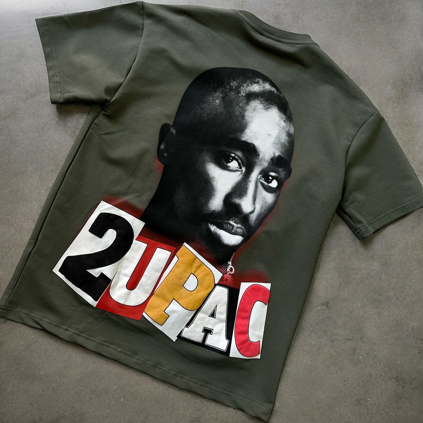 Tee Shirt 2 Pac Kaki