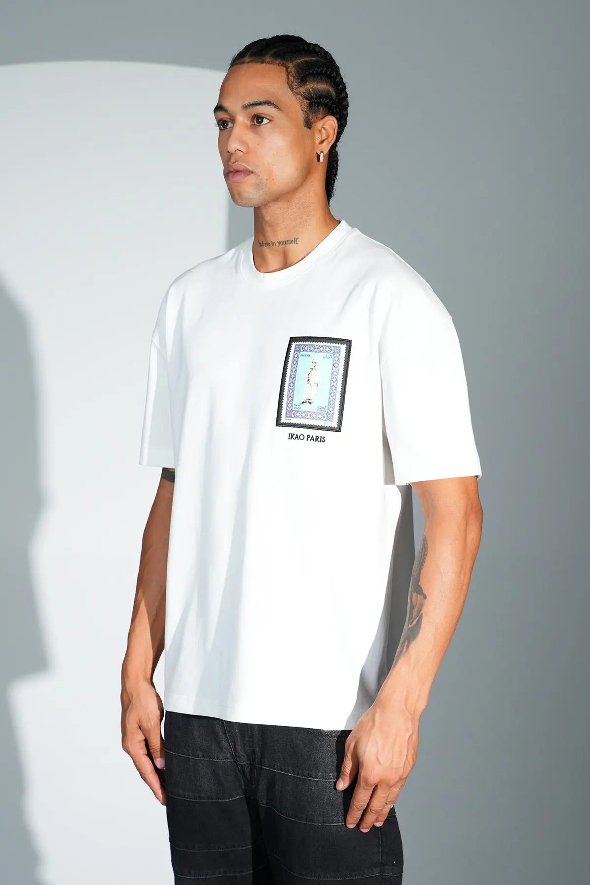 Tee Shirt El Haik Algeria blanc - bonhomme