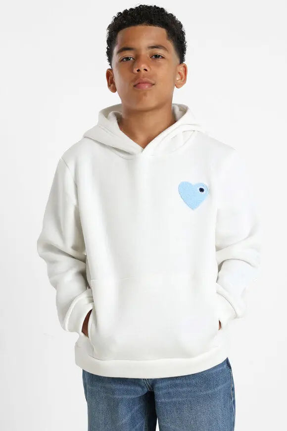 Sweat Capuche Coeur enfant bonhomme