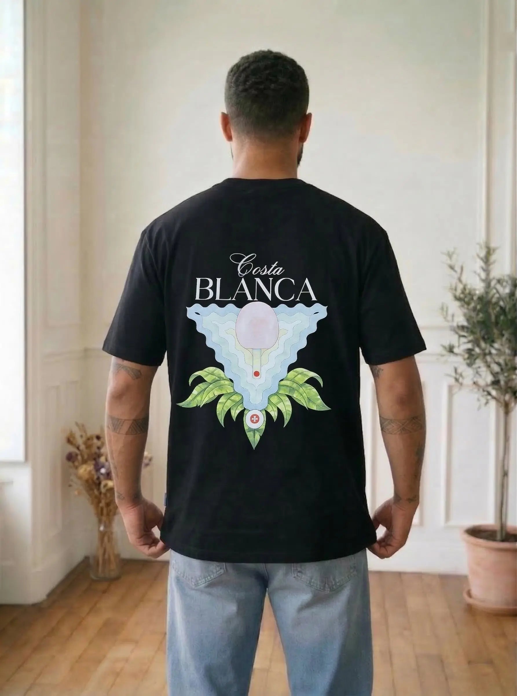 T-shirt Costa Blanca – Esprit soleil et évasion bonhomme