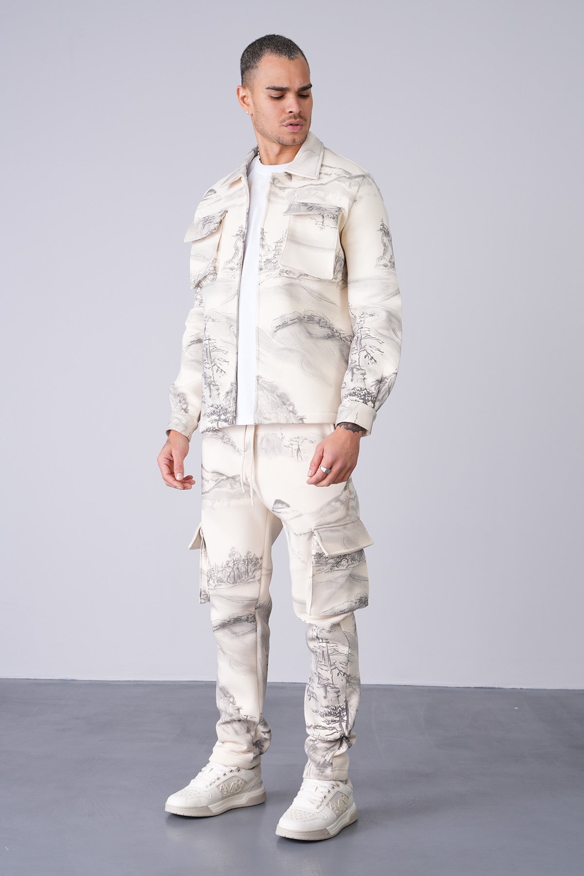 Ensemble Jogging Montagne Beige
