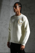 Pull Ikao Lettre C Style Universitaire bonhomme
