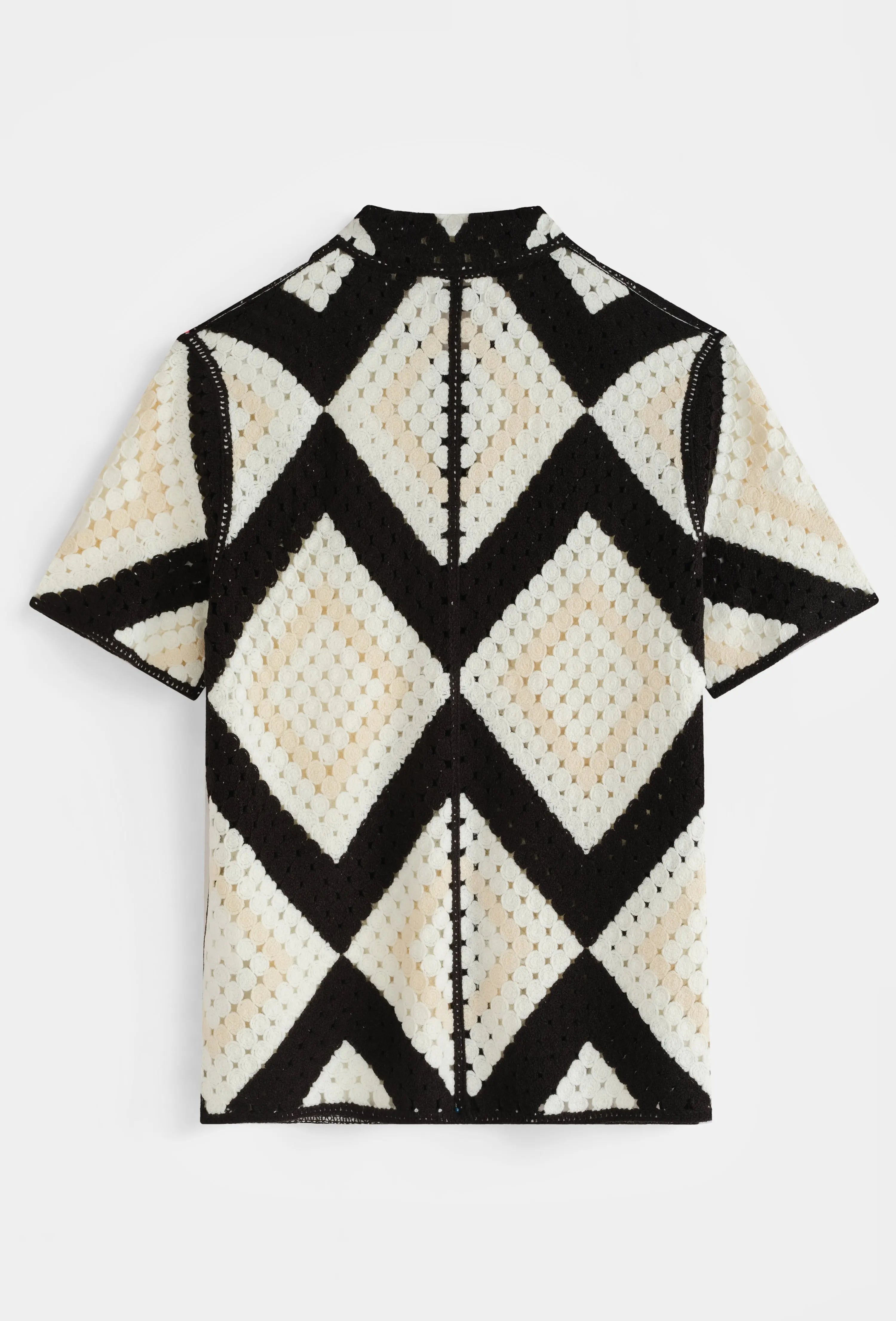 Chemise Crochet Homme motifs bonhomme