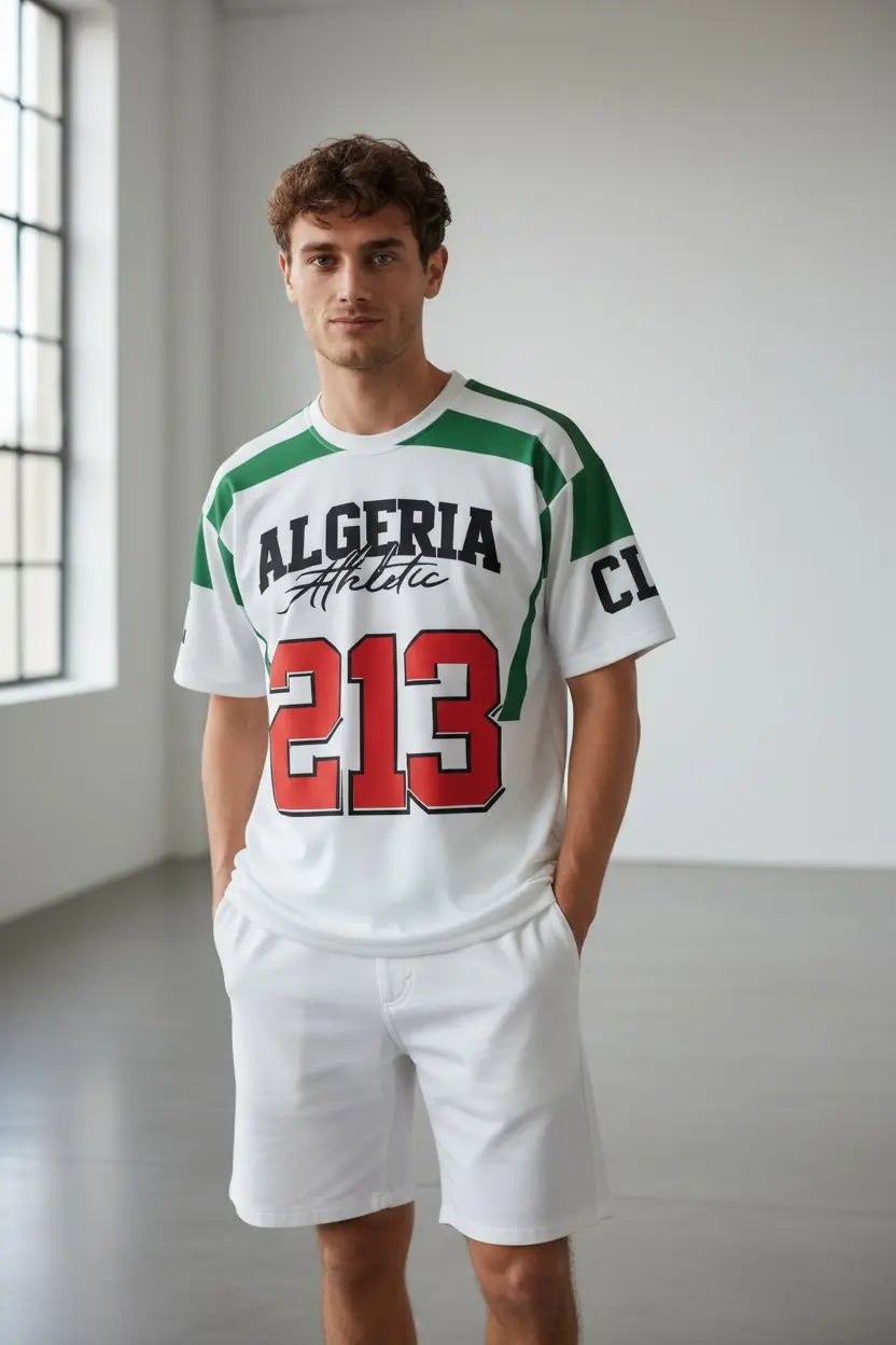T-shirt Homme Néoprene Algeria Athletic 213 – édition sport street bonhomme