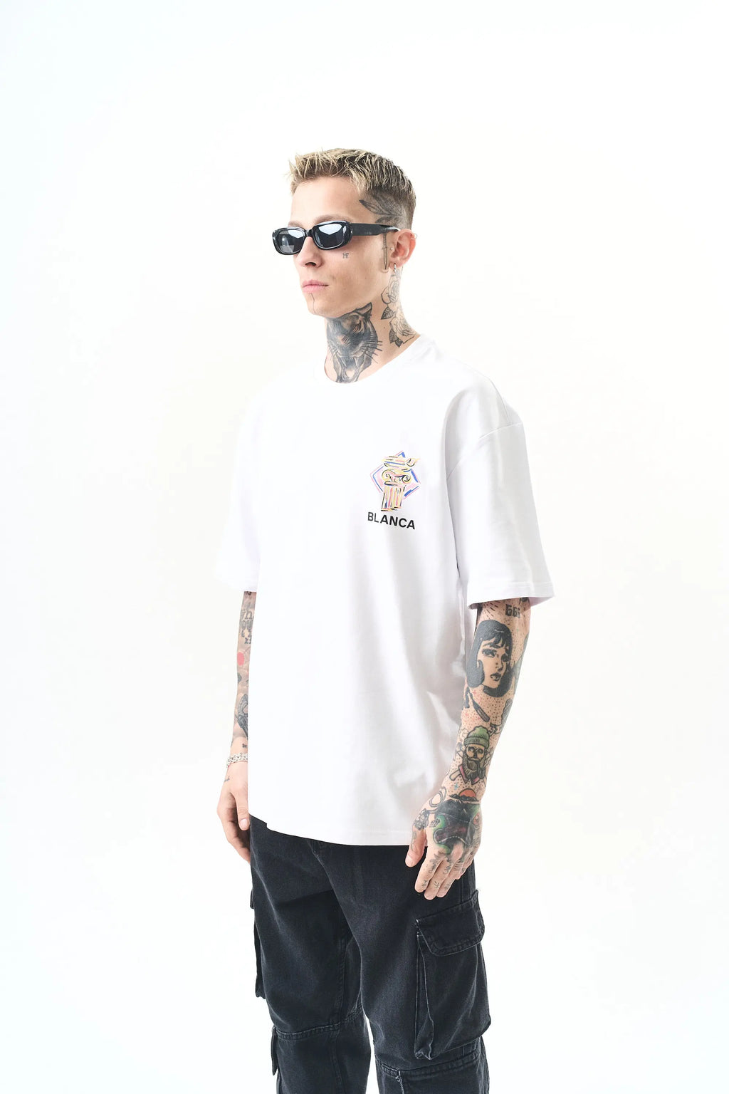 Tee Shirt Blanca Monument Blanc bonhomme