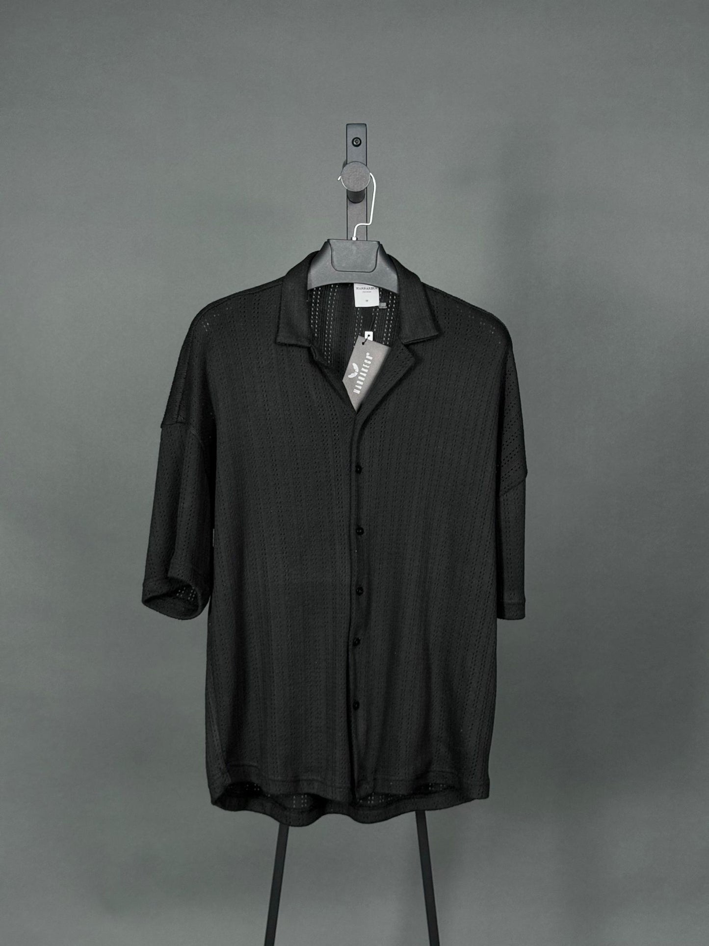 Chemise en Maille Noir Homme