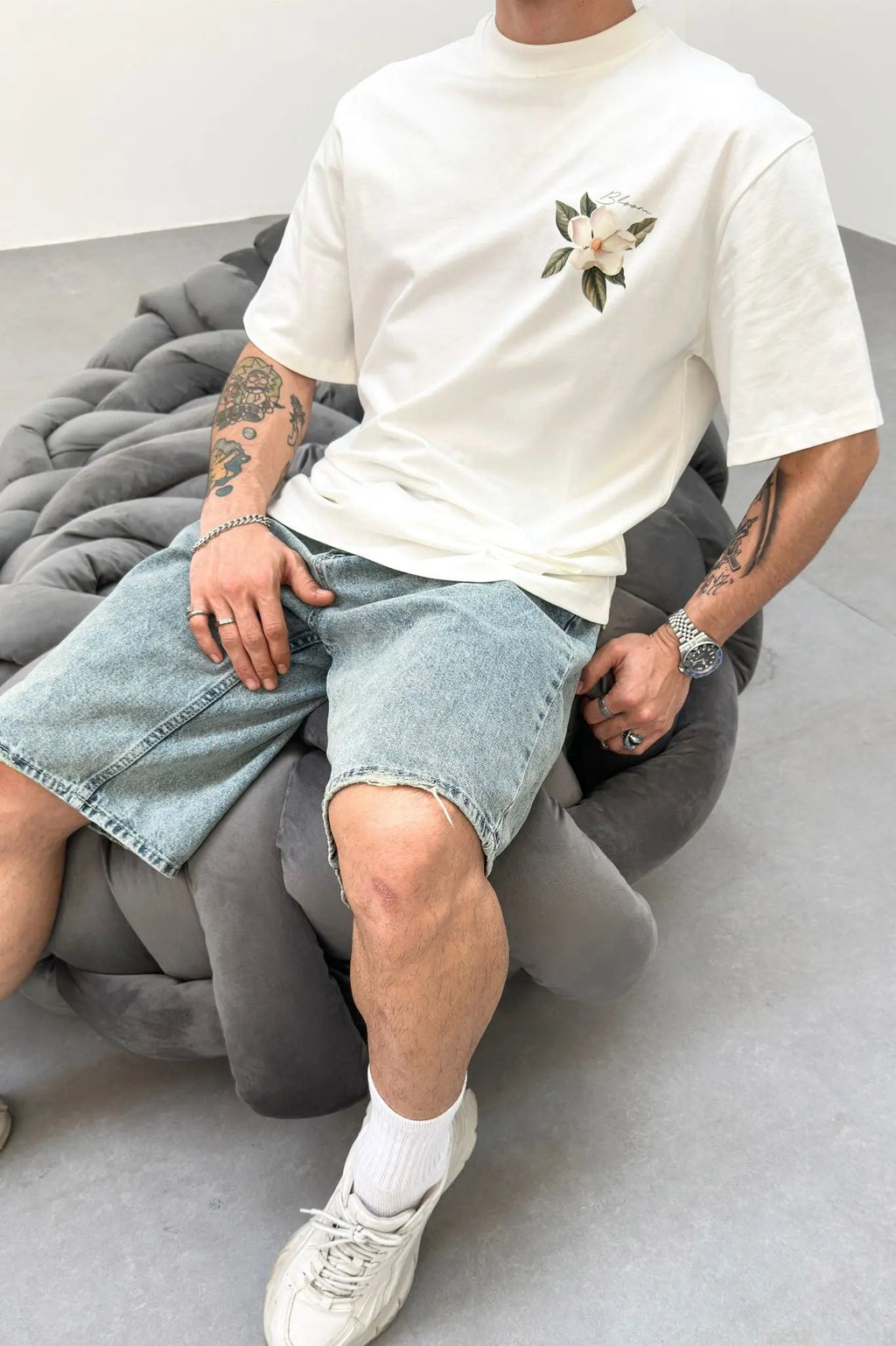 Tee Shirt Bloom Blanc bonhomme