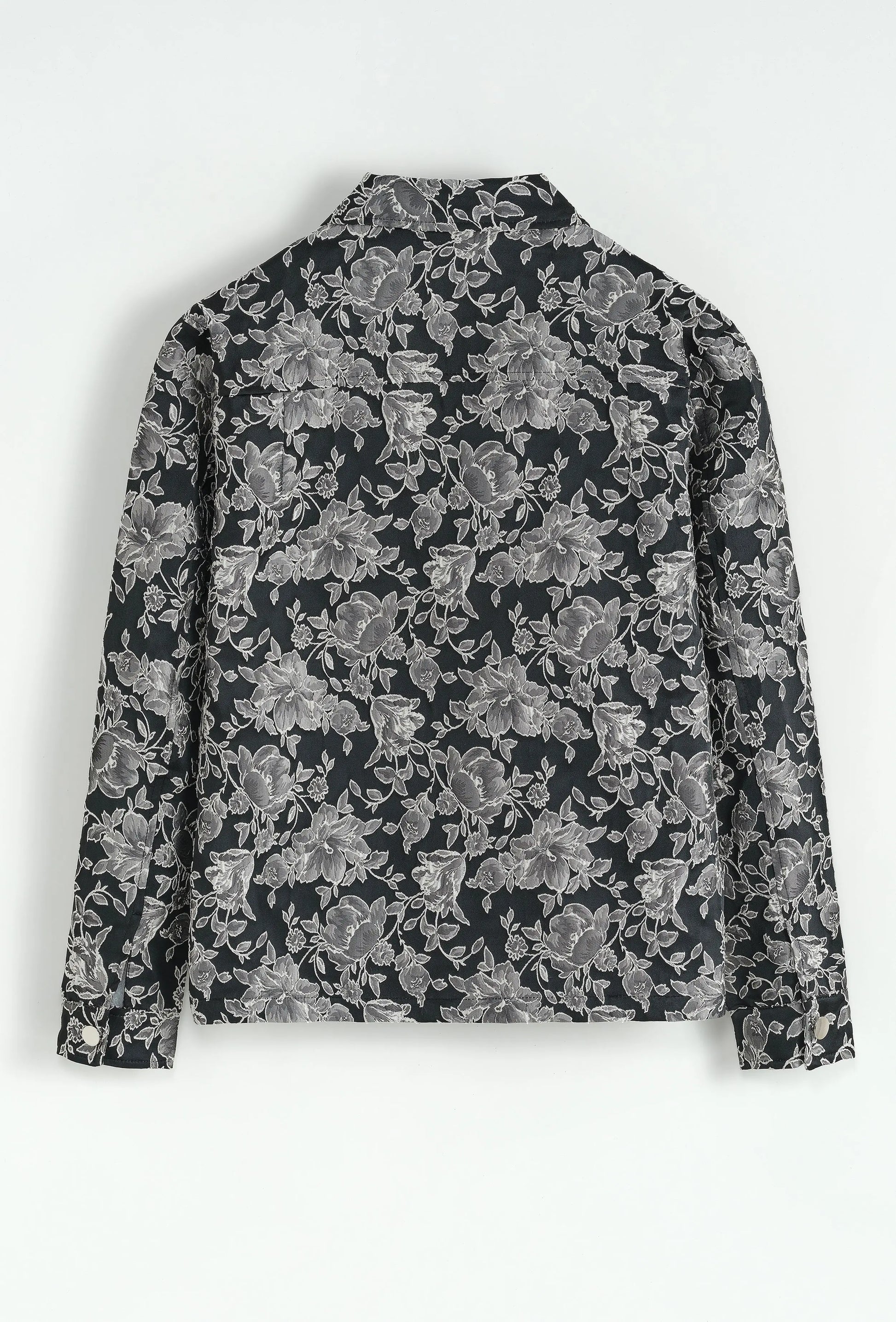 Veste floral noir argenté bonhomme