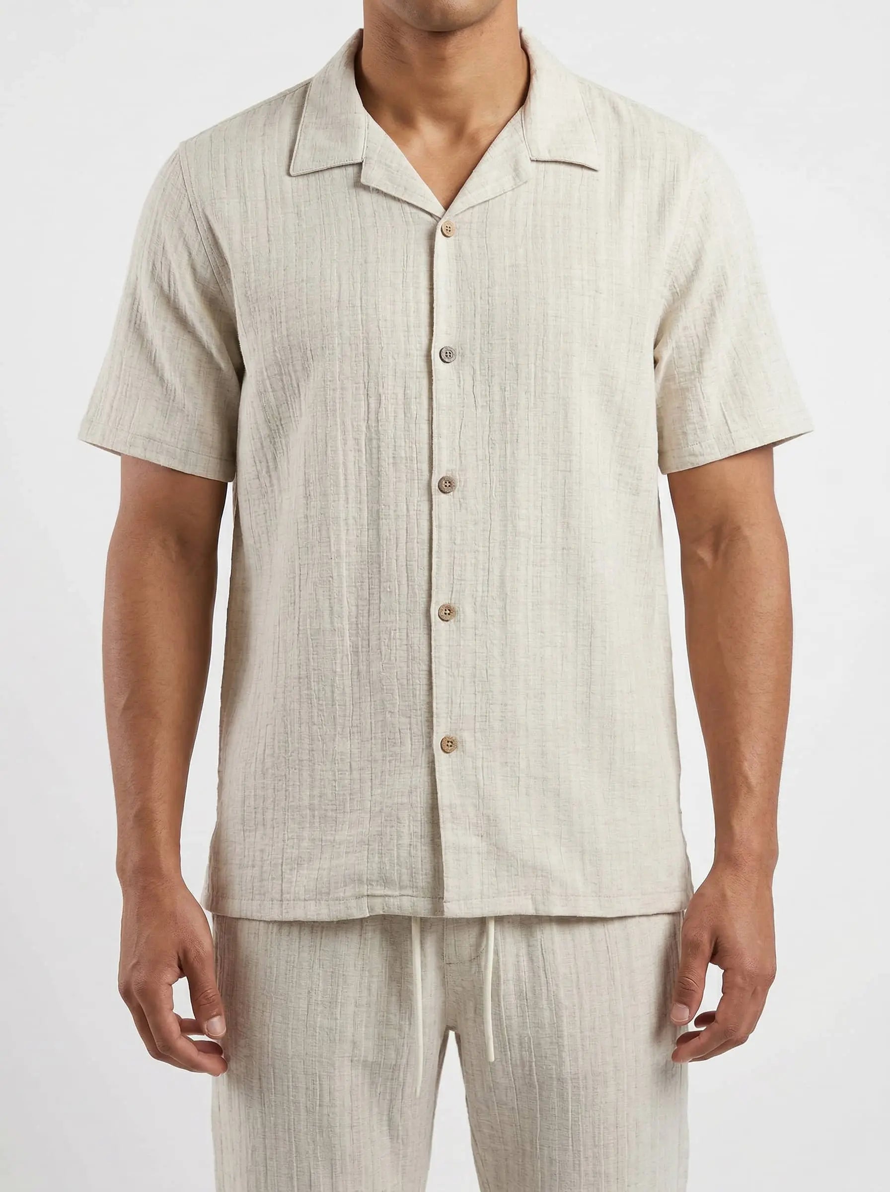 Ensemble chemise et pantalon – Homme en Lin bonhomme