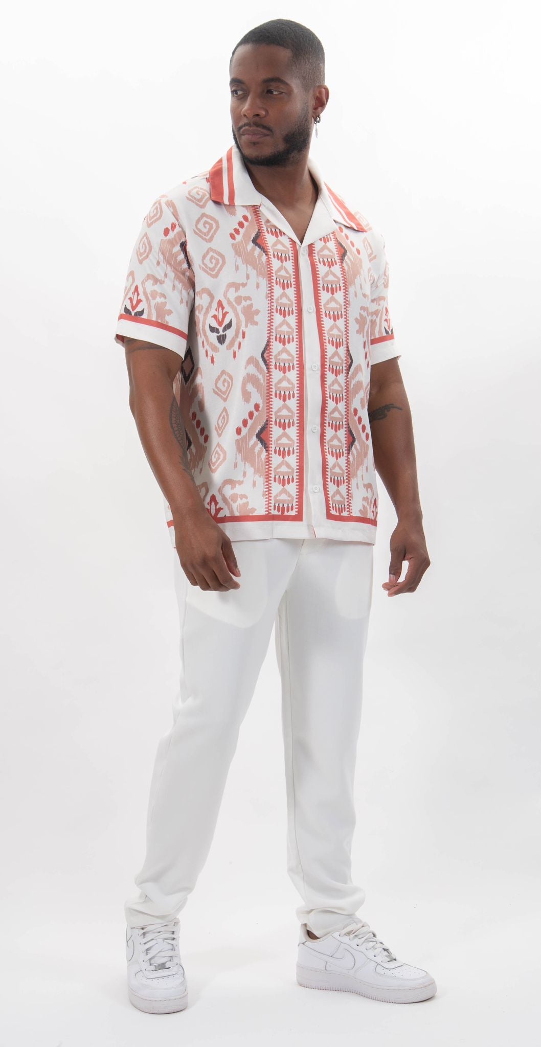 chemise imprimée aztec