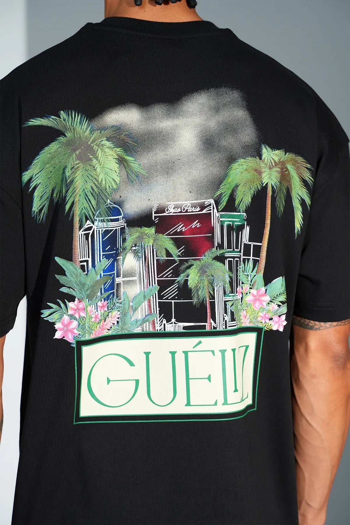 Tee Shirt Gueliz Noir - bonhomme