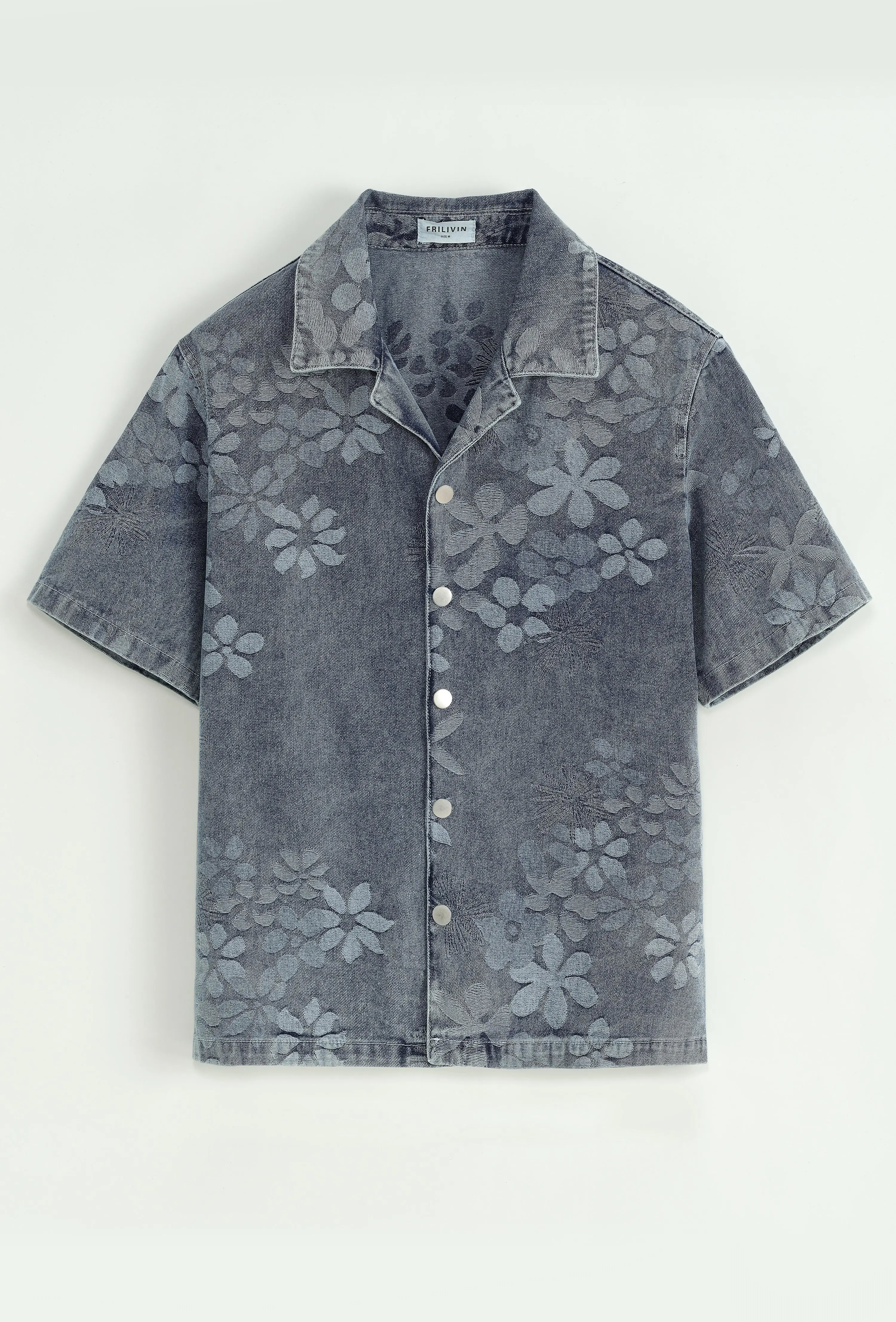 Ensemble En Jeans Denim Bleu Floral bonhomme