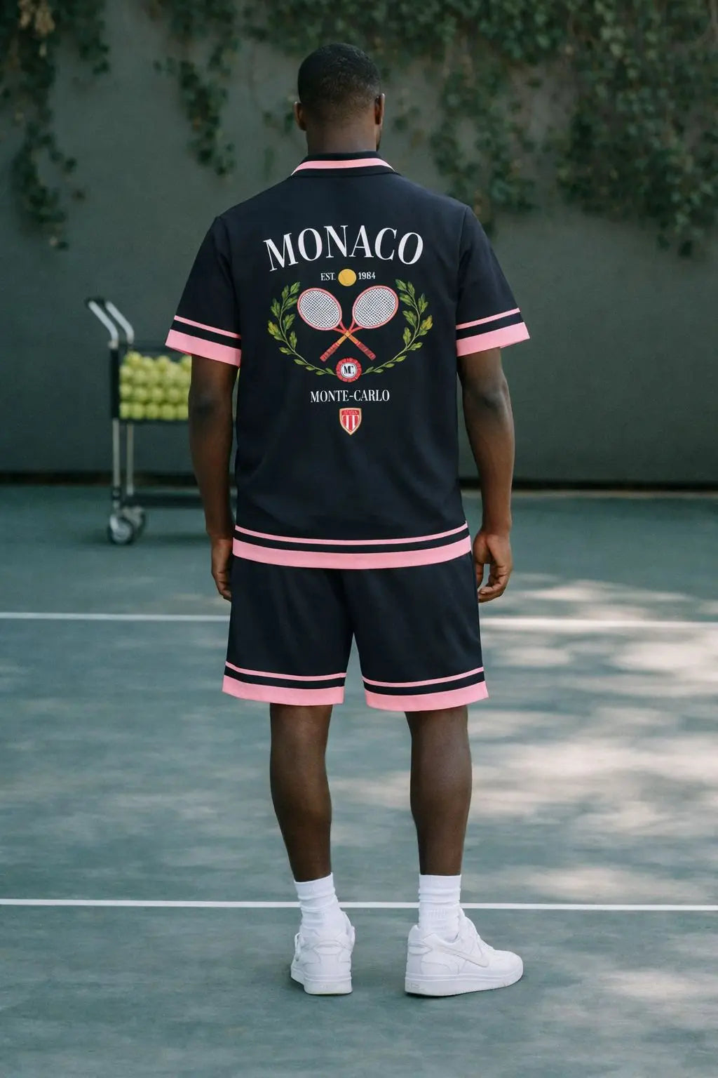 Ensemble Homme chemise short “Monaco Tennis” Esprit Riviera bonhomme