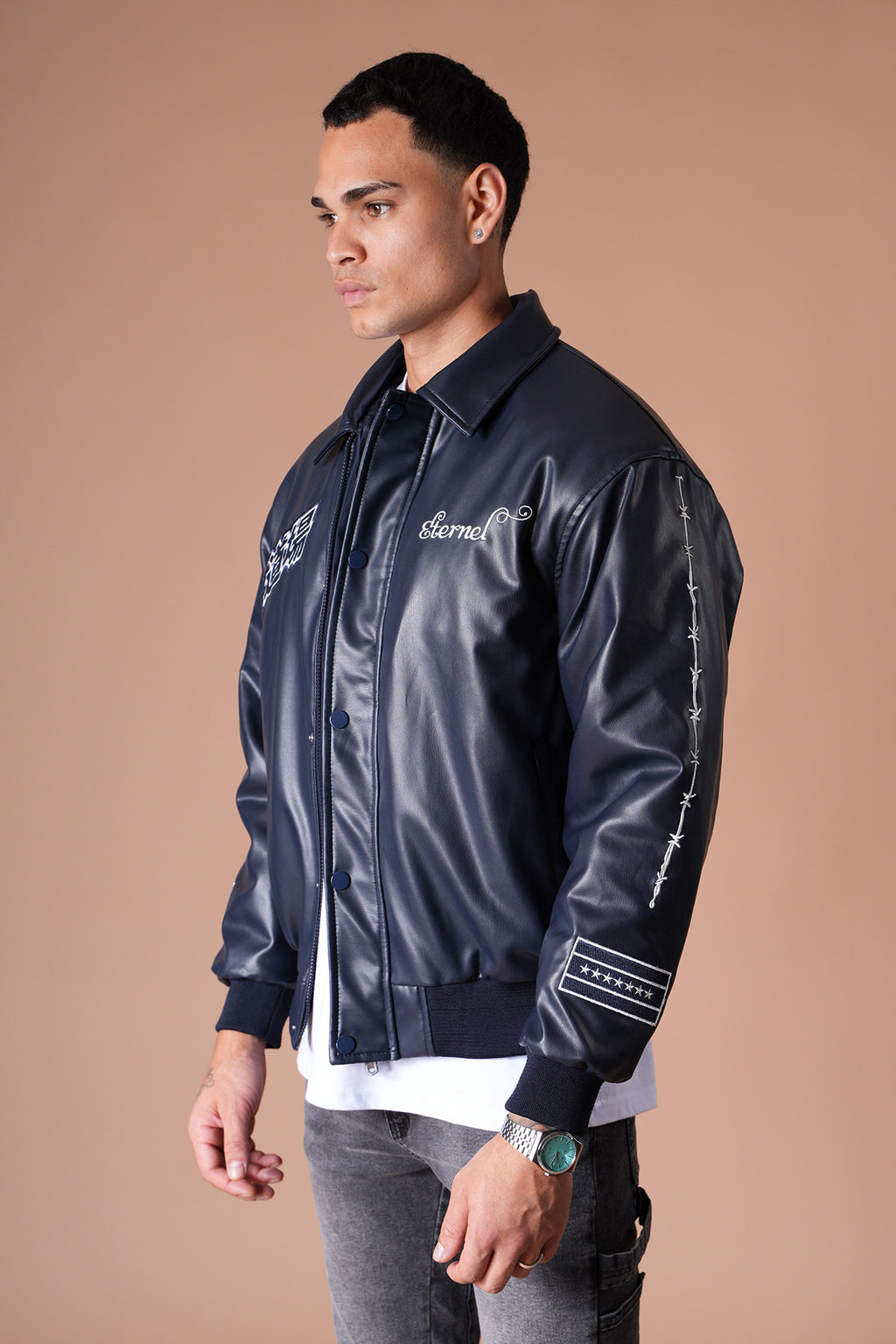 Blouson Teddy Homme Atelier Éternel Similicuir