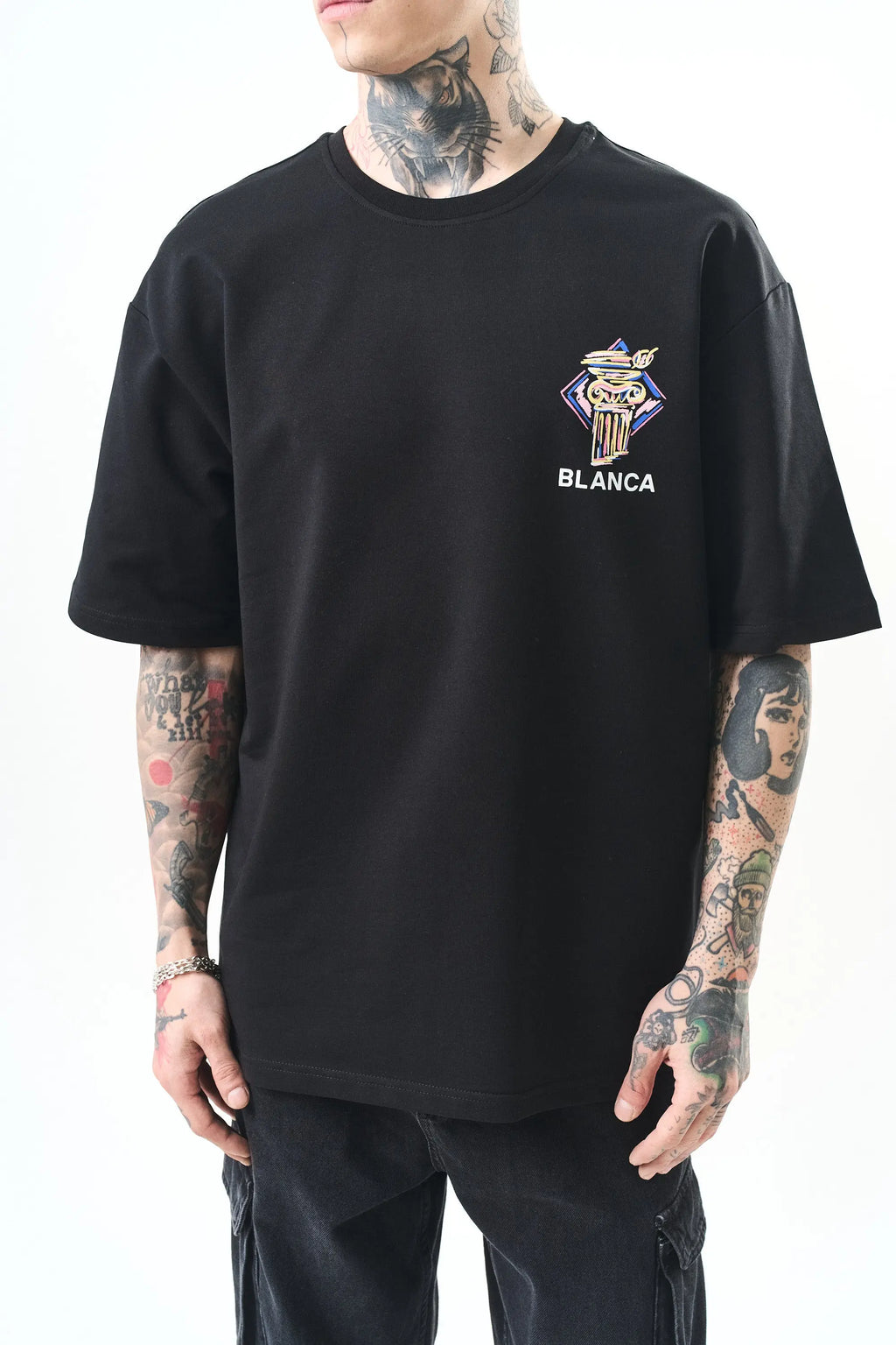 Tee Shirt Blanca Monument Noir bonhomme