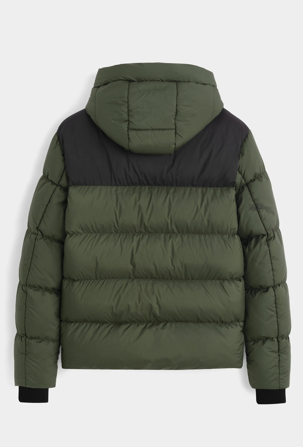 Doudoune Homme Bicolore Kaki & Noir – Style Urbain, Chaude et Tendance bonhomme