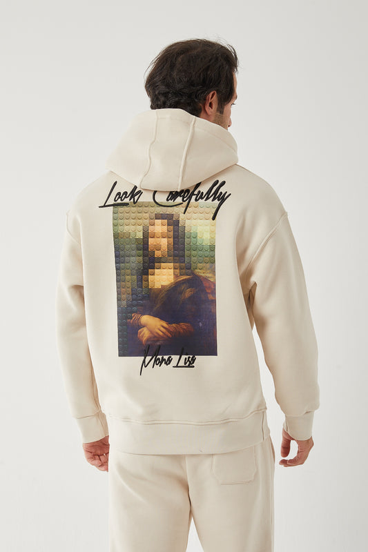 Sweat Capuche Mona Lisa Beige