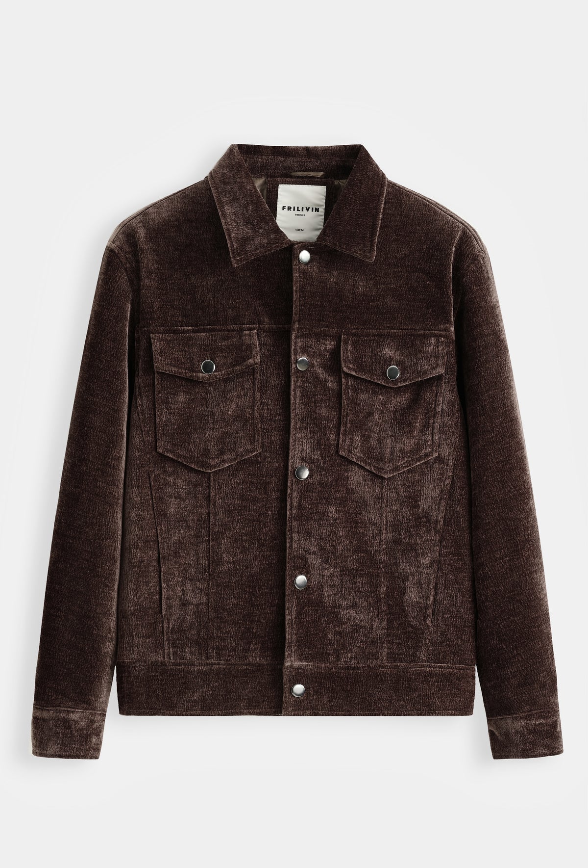 Veste Trucker Chenille Velour Homme