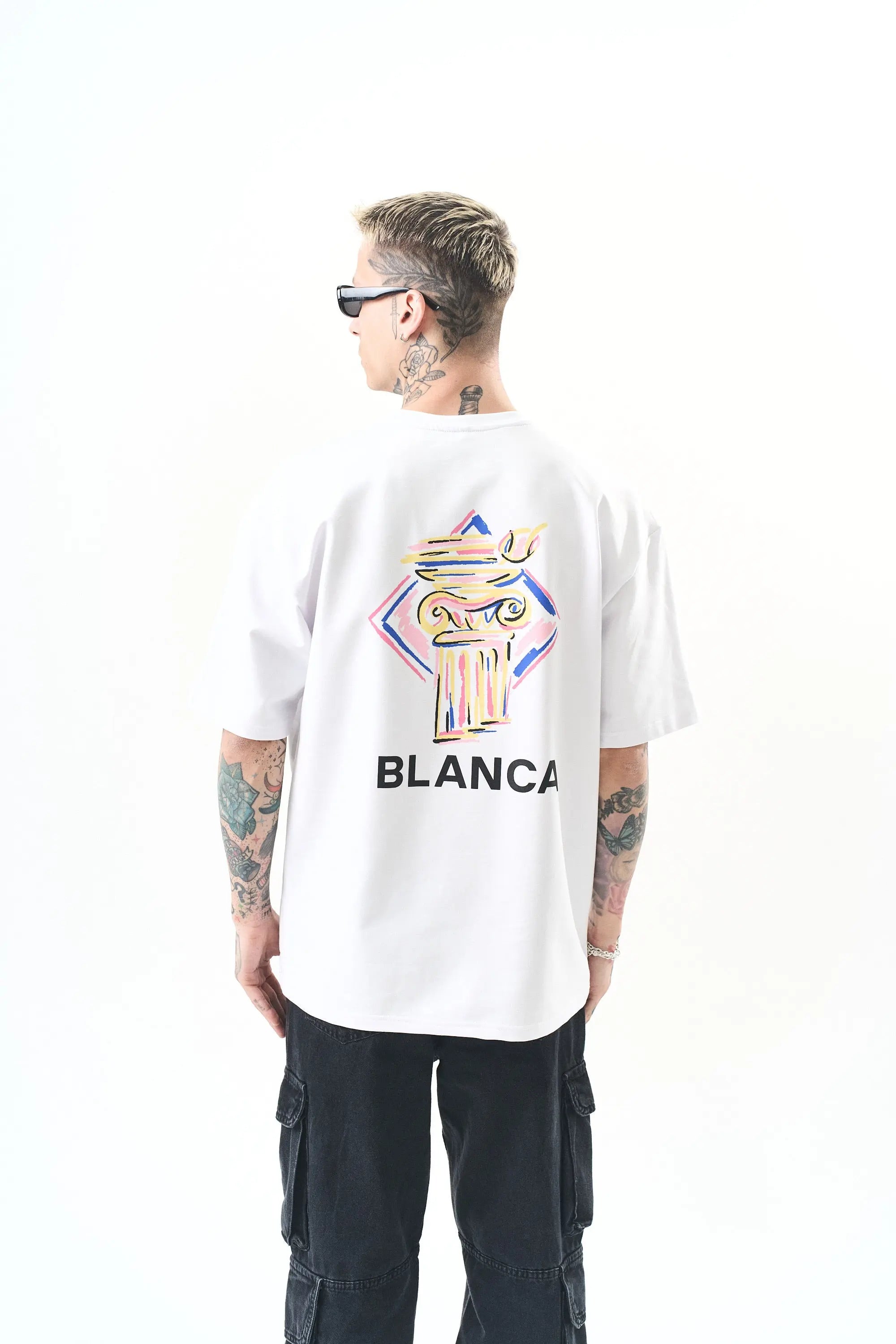 Tee Shirt Blanca Monument Blanc bonhomme