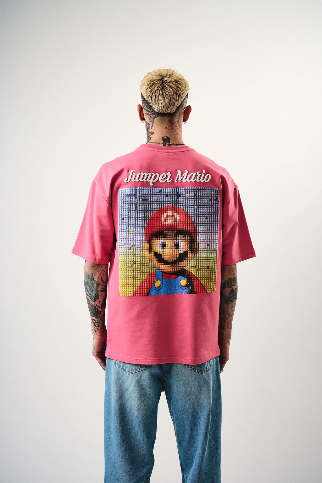 Tee Shirt Jumper Mario Fuchia bonhomme