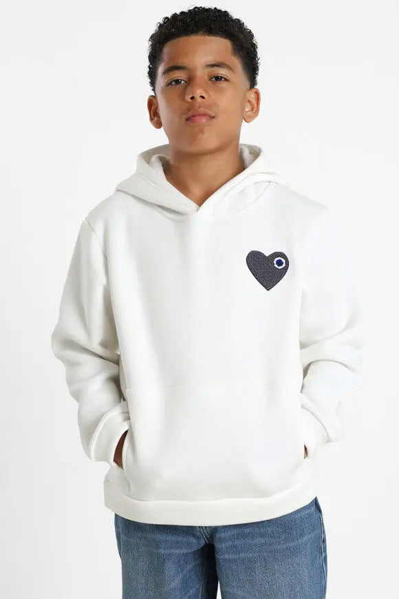 Sweat Capuche Coeur enfant bonhomme