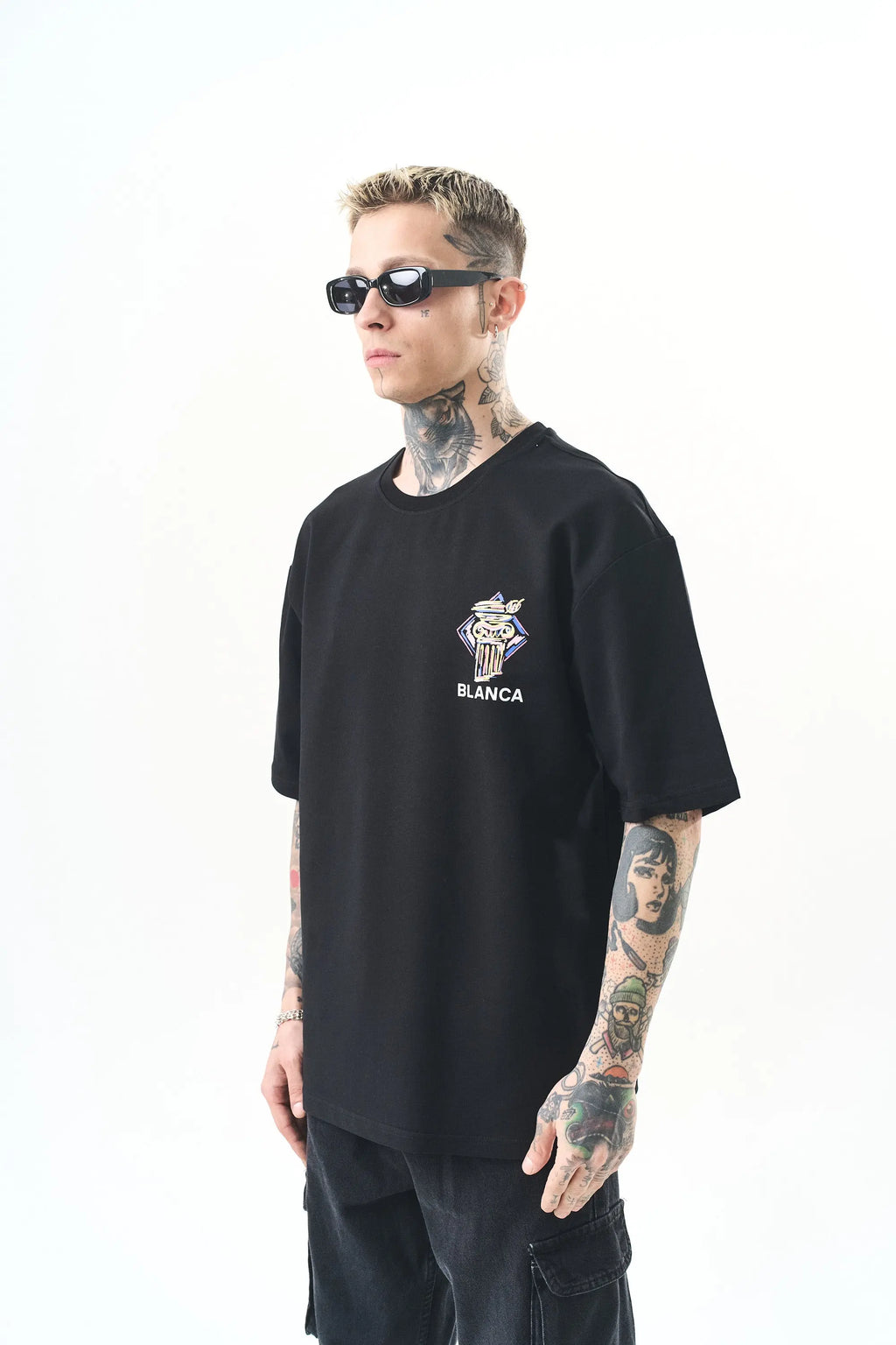 Tee Shirt Blanca Monument Noir bonhomme