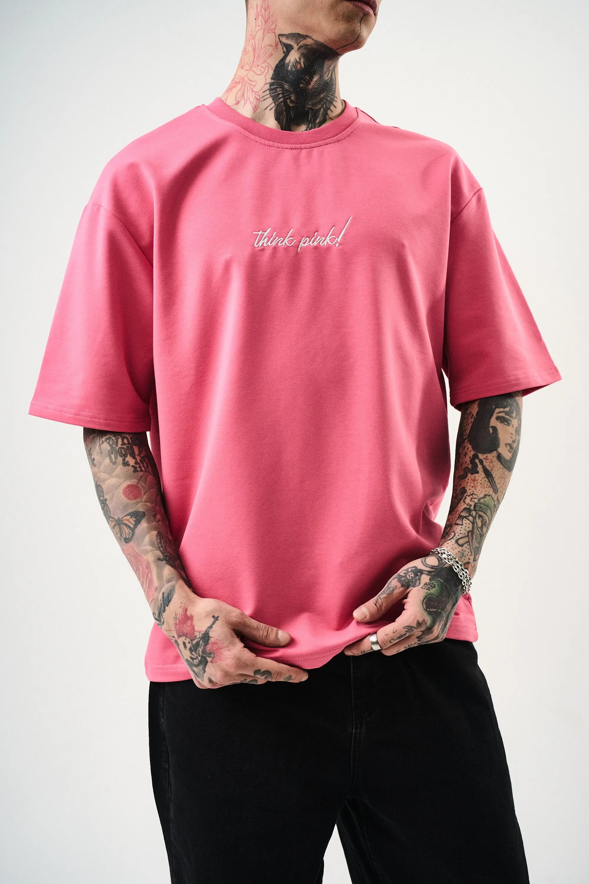 Tee Shirt Leo Think Pink Fuchia - bonhomme