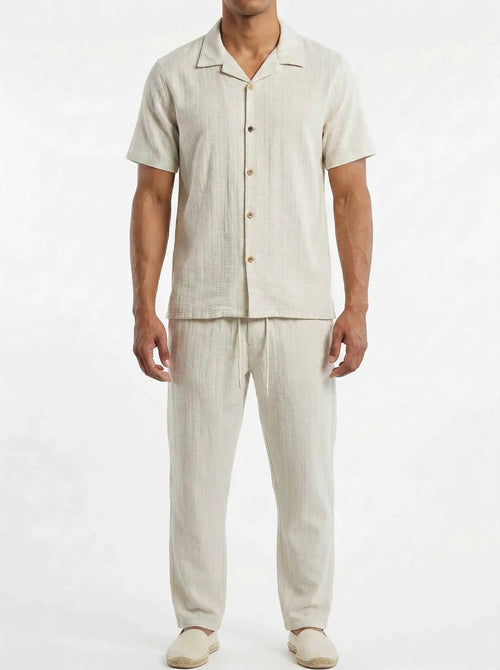 Ensemble chemise et pantalon – Homme en Lin bonhomme